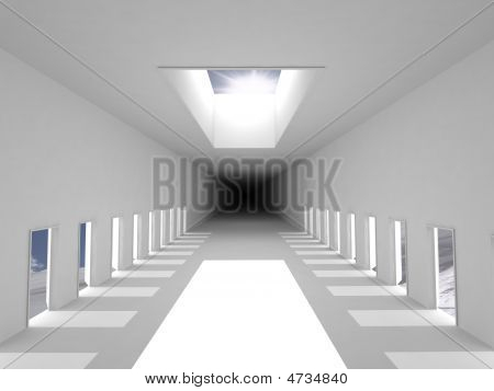 Corridoio bianco