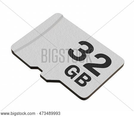 Memory Card With 32 Gb Capacity, Microsd Flash Storage Disc
