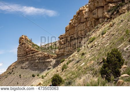 Edge Of Cuesto Wall Erodes In Mesa Verde National Park