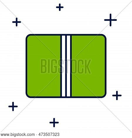 Filled Outline Textile Fabric Roll Icon Isolated On White Background. Roll, Mat, Rug, Cloth, Carpet 