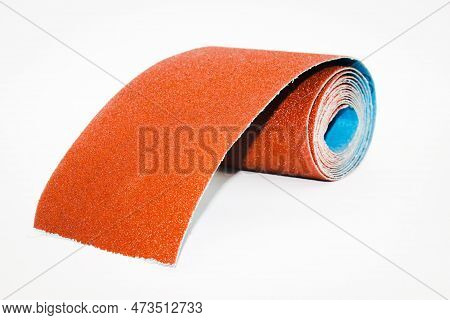 Tools Building And Repair - Machine Emery Paper Isolated On White Background