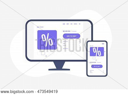 Single Page Applications Fast And Responsive Design Compatibility With Any Device Resolution. Adapti