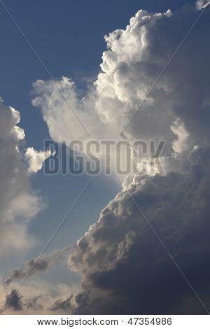 Dark clouds before storm