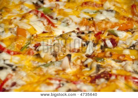 Pizza Hintergrund geringe Tiefenschärfe