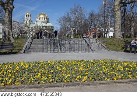 Cathedral Saint Alexander Nevski In Sofia, Bulgaria