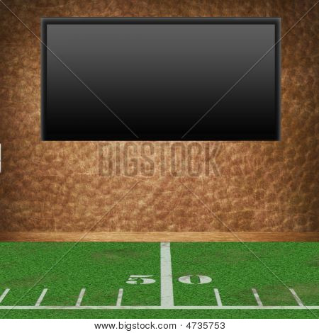 leere Fußball Zimmer