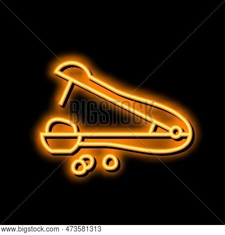 Pitter Cherry Neon Light Sign Vector. Pitter Cherry Illustration