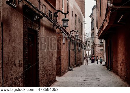 The Centuries-old Kashgar Old Town Is Located In The Center Of Kashgar.