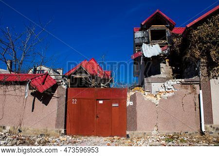 Artillery Damage In Kherson, Ukraine - March 27, 2023