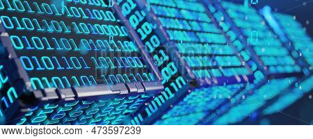 Digital Background. Technological Background. Neural Network Concept. Artificial Intelligence. Block