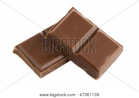 Closeup Detail Of Chocolate Parts