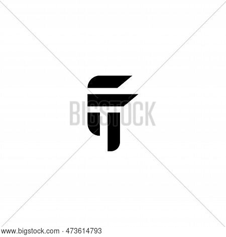 Initial Ft Letter Linked Logo. Creative Letter Ft Modern Business Logo Vector Template. Initial Ft L