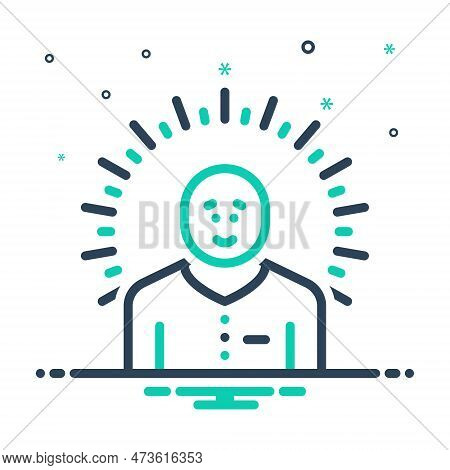 Mix Icon For Single Alone Lonely Lone Solitary By-itself Individual Particular