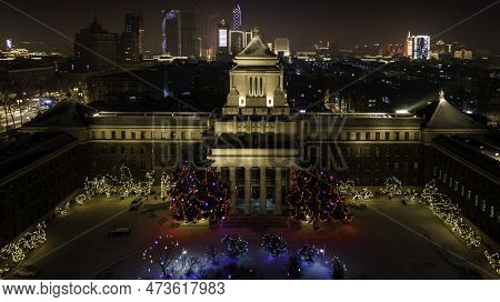 The Former Site Of The State Council Of The Puppet Manchukuo - Winter Night Scene In Changchun, Chin