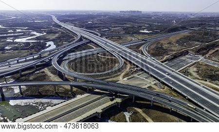 The Former Site Of The State Council Of The Puppet Manchukuo - Winter Night Scene In Changchun, Chin