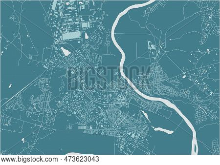 Map Of The City Of Alytus, Lithuania
