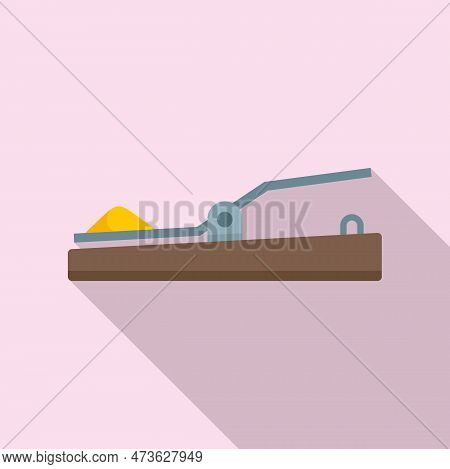 Mouse Trap Icon. Flat Illustration Of Mouse Trap Icon For Web Design