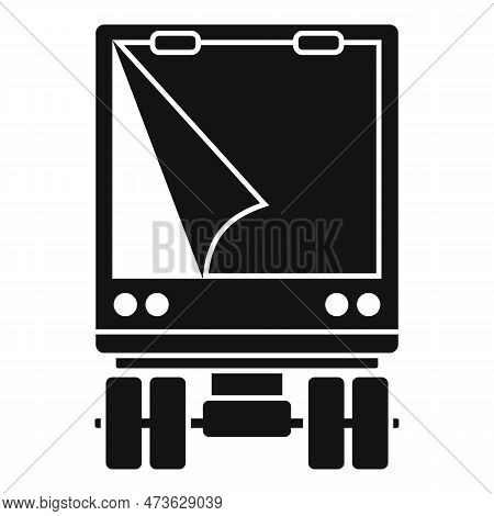 Illegal Immigrants Truck Icon. Simple Illustration Of Illegal Immigrants Truck Icon For Web Design I