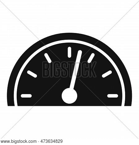 Car Speedometer Icon. Simple Illustration Of Car Speedometer Icon For Web Design Isolated On White B