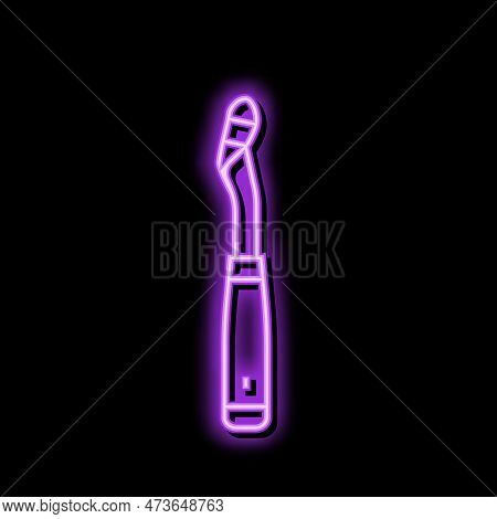 Corer Tool Pepper Neon Light Sign Vector. Corer Tool Pepper Sign. Isolated Symbol Illustration