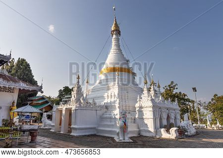 Wat Phrathat Doi Kong Mu Is An Ancient Thai Buddhist Temple In Mae Hong Son Province, It Is Located 