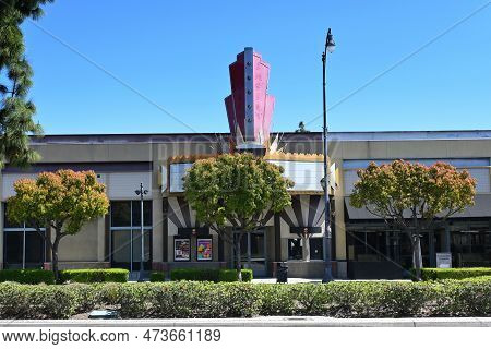 Brea, California - 28 Mar 2023: The Old Improv Building On Brea Boulevard In Downtown Brea, A New Ve