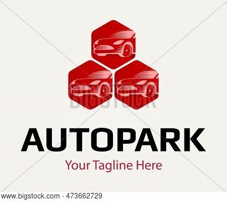 Creative Modern Autopark Logo. Parking Sign. Car Sale Company Icon. Can Use Like Emblem In Auto Logi