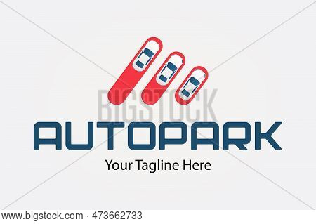 Creative Modern Autopark Logo. Parking Sign. Car Sale Company Icon. Can Use Like Emblem In Auto Logi