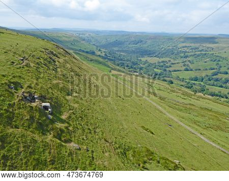 Merthyr Common From The Hills Above Fochriw In Wales