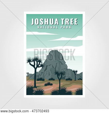 Joshua Tree National Park Poster Vector Illustration Design