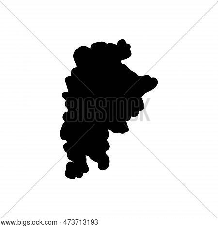 Black Solid Icon For Durham Carolina American Usa Carolinian England Country Territory Contour Map C