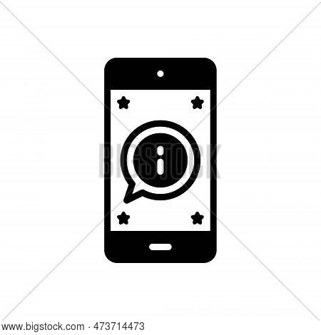 Black Solid Icon For Important Vital Crucial Foremost Speech Bubble Attention Sign Priority Message