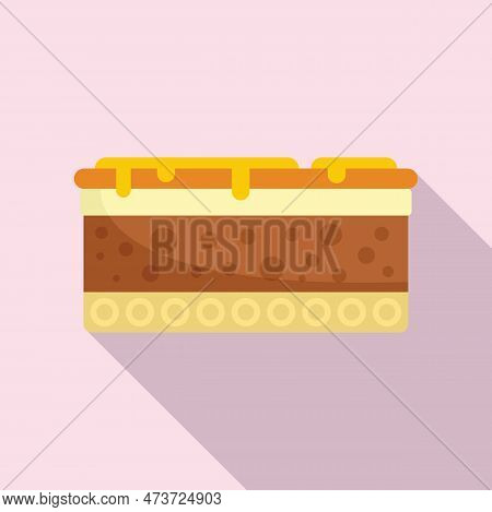 Greece Food Moussaka Icon. Flat Illustration Of Greece Food Moussaka Icon For Web Design