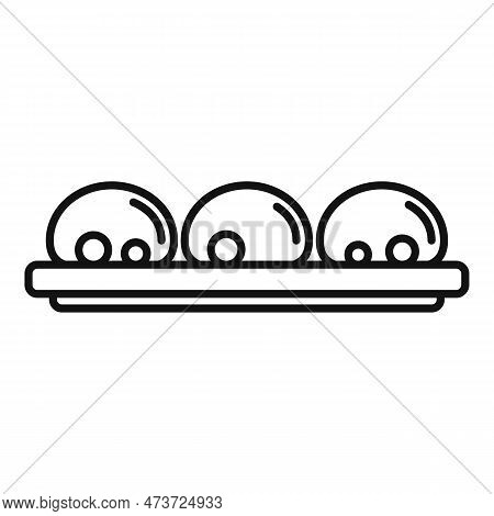 Loukoumades Icon. Outline Loukoumades Icon For Web Design Isolated On White Background