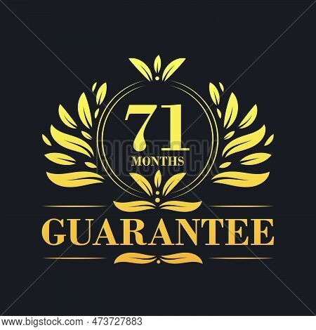 71 Months Guarantee Logo Vector,  71 Months Guarantee Sign Symbol