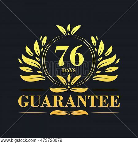 76 Days Guarantee Logo Vector,  76 Days Guarantee Sign Symbol