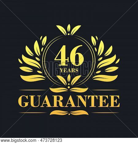 46 Years Guarantee Logo Vector,  46 Years Guarantee Sign Symbol