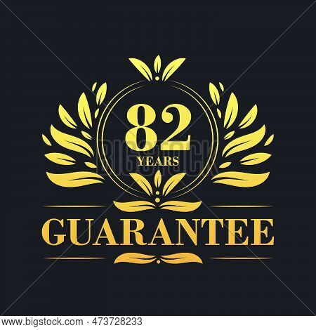 82 Years Guarantee Logo Vector,  82 Years Guarantee Sign Symbol