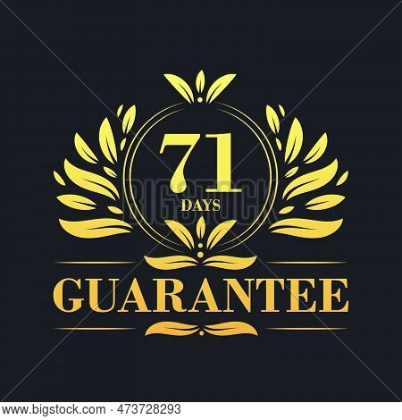 71 Days Guarantee Logo Vector,  71 Days Guarantee Sign Symbol