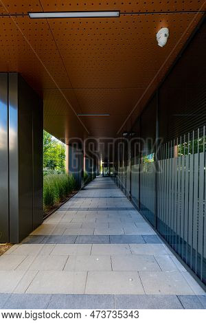 Wroclaw, Poland - June 2022: Facades Of A New High-rise Office Buildings In The 