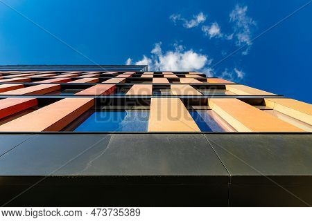Wroclaw, Poland - June 2022: Facades Of A New High-rise Office Buildings In The 