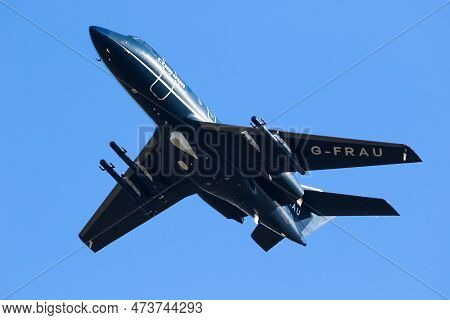 Falcon 20ew Operated By Cobham Aviation Services Utilised By The Nato Air Forces In The Air Warfare 