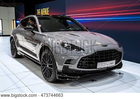 Aston Martin Dbx 707 Car Showcased At The Brussels Autosalon European Motor Show. Brussels, Belgium 