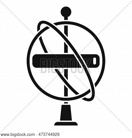Gyroscope Icon Simple . Gyroscope Sensor. Gyro Momentum