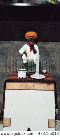 Religious Image In The Center Of Umbanda Preto Velho