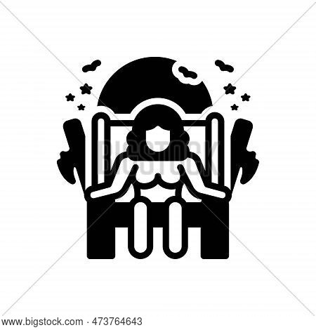 Black Solid Icon For Diana Hecate Hekate Ancient Greece Goddess Greek Mythology Princess-of-wales Ro