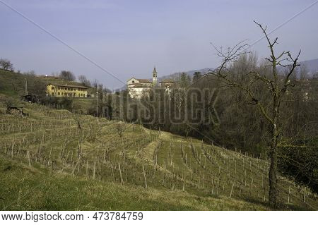 Landscape In The Natural Park Of Curone And Montevecchia, Lecco Province, Brianza, Lombardy, Italy, 