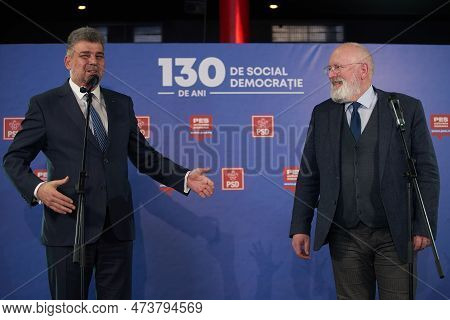Bucharest, Romania. 31th March, 2023: Event Organized By The Social Democratic Party And Pes On The 