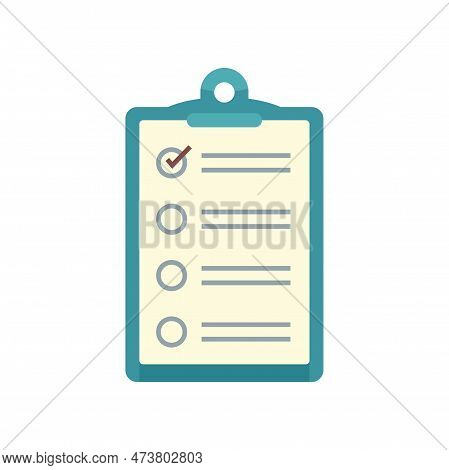 Inventory Checkboard Icon. Flat Illustration Of Inventory Checkboard Icon Isolated On White Backgrou