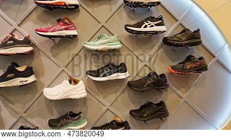 Kiyv, Ukraine - August 30, 2020: Skechers Shoes At The Shop At Shopping Mall.